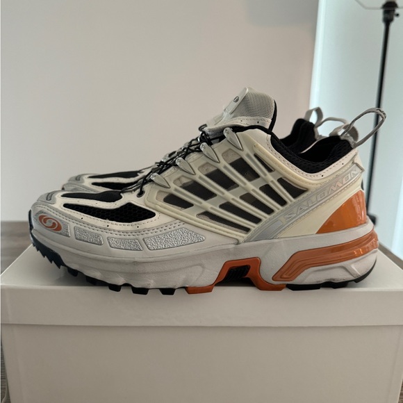 SALOMON ACS PRO SNEAKERS VANILLA ICE/LUNAR ROCK/TOMATO CREAM - Picture 3 of 8